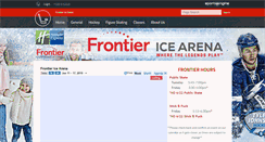 Desktop Screenshot of frontiericearena.org